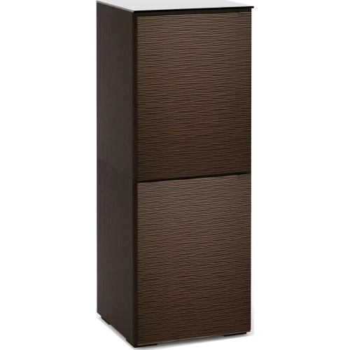 Berlin 617 AV Cabinet in Textured Wenge with Black Glass